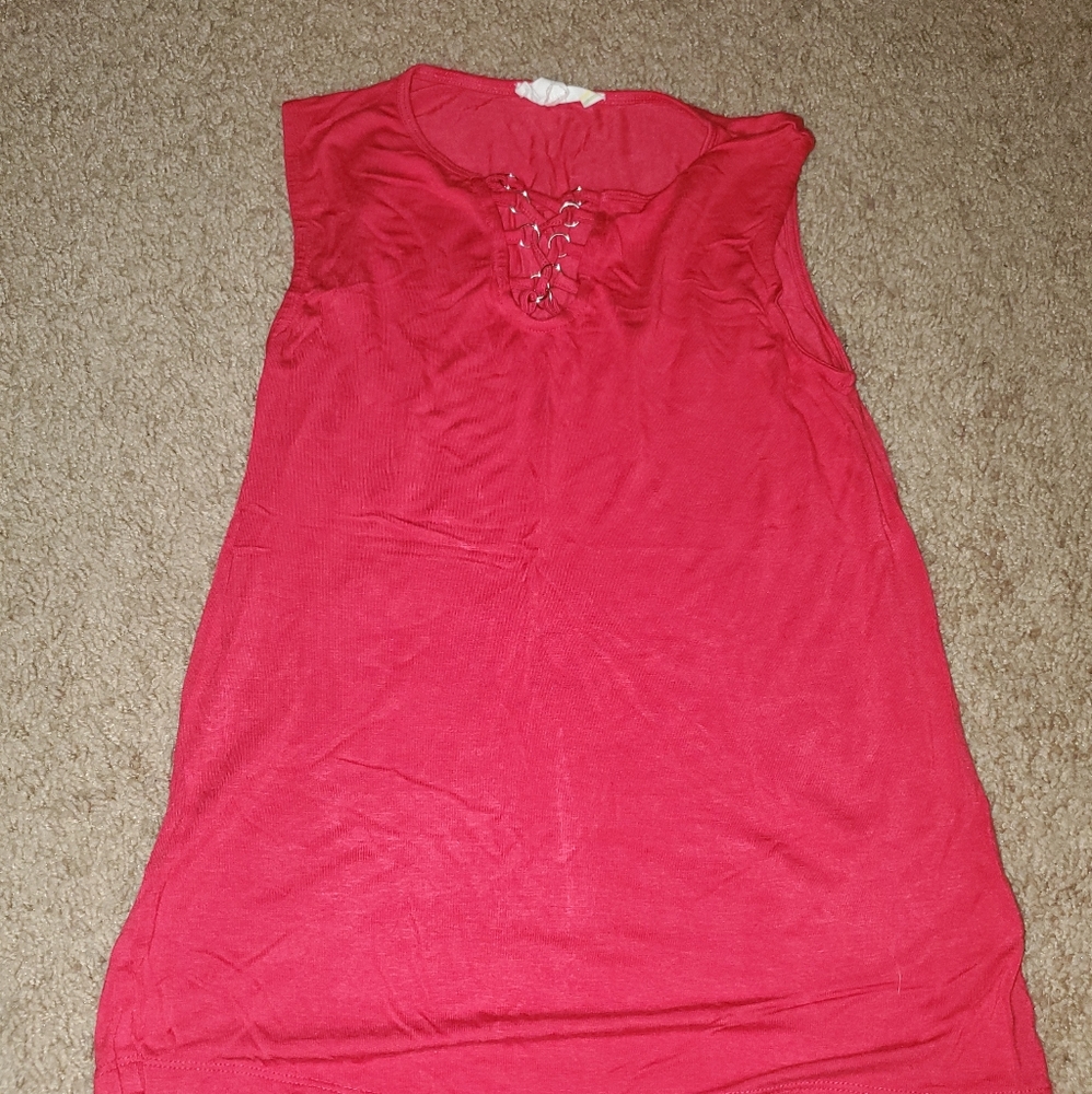 Red tank top